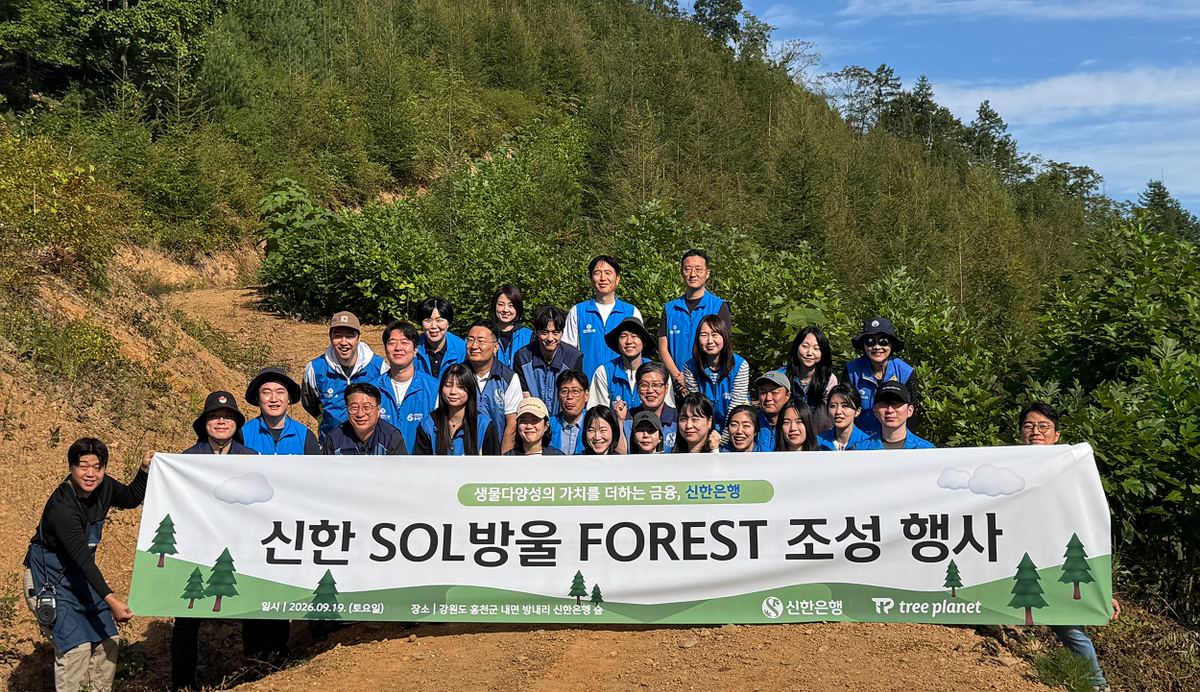 신한은행, 멸종위기 구상나무 숲 'SOL방울 FOREST' 2차년도 식재