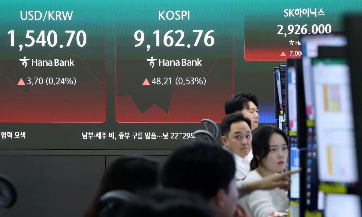 환율 1540원대 마감…"금융위기 후 최고"